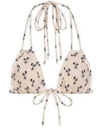 Montce - Cynthia Floral Euro Bow Bikini Top - Lyst