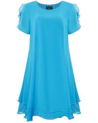 James Lakeland - Short Sleeve Wave Hem Dress - Lyst