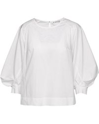 Conquista - Top With Bishop Sleeves - Lyst