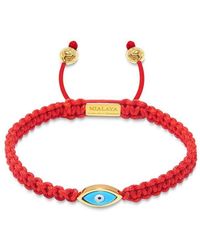Nialaya - String Bracelet With Evil Eye - Lyst