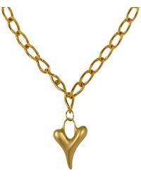 Caramel Vintage Jewellery - Vintage Plated Love Necklace - Lyst