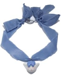 H2 Studio - Angry Puss Silk Necklace Bowtie - Lyst