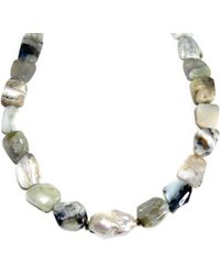Rachel Nathan - Neutrals Peruvian Opal & Baroque Pearl Necklace - Lyst