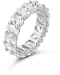 SHYMI - Oval Prong-Set Eternity Band - Lyst