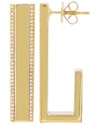 770 Fine Jewelry - Bold Rectangle & Diamond Studs - Lyst