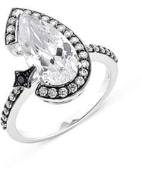SALLY SKOUFIS - Nourish Ring With Natural Diamond & Made Cz Diamond Stimulant - Lyst