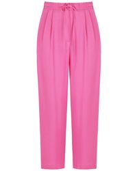 Nocturne - High-waisted Carrot Pants-fuchsia - Lyst