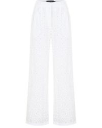 Exquise - Broderie Anglaise Fabric Pants - Lyst