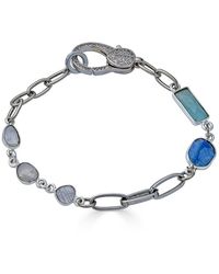 Loni Paul Jewelry - Mixed Gemstone Bracelet With Kyanite, Moonstone & Aquamarine - Lyst