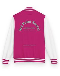 Anchor and Crew - Hot & Set Point Social Volleyball Club League Cotton Varsity Letterman - Lyst