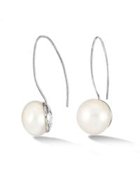 Dower & Hall - Long Timeless Pearl Earrings - Lyst