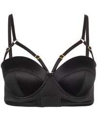 Black Heart Lingerie - Convertible Silk Longline Bra - Lyst