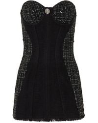 GOD SAVES QUEENS - Out Of Office Tweed Dress - Lyst