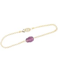 SALOME - Amethyst Scarab Bracelet - Lyst