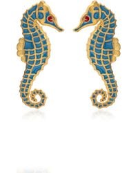 Milou Jewelry - Light Seahorse Earrings - Lyst