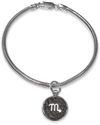 N'damus London - Scorpio Zodiac Astrolab Leather & Sterling Bracelet - Lyst