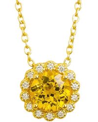 Juvetti - Solen Necklace Set With Sapphire & Diamond - Lyst