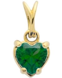 Belinda Jewelz - Emerald Heart Charm - Lyst