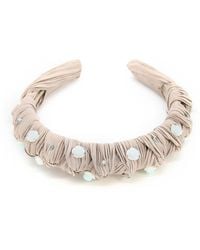 ADIBA - Neutrals Cattleya Handmade Beaded Headband - Lyst