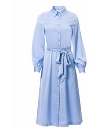 Carloslines - Button Down Long Sleeve Shirt Dress - Lyst