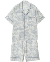 Luna Luz - Elise Rayon-Cotton Short Sleeve Pajama Set - Lyst
