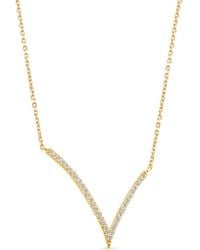 SALLY SKOUFIS - Shine Necklace With Made Cz Diamond Stimulant - Lyst