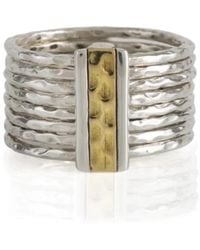 Charlotte's Web Jewellery - Karma Fortune Silver Stacking Ring - Lyst
