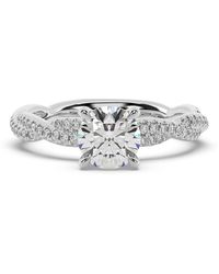Artisan - 14K Solitaire Ring With Round Lab-Grown Diamond - Lyst