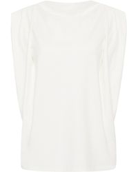 Lendrop Studios - Camillia Draped Organic Cotton T-Shirt - Lyst