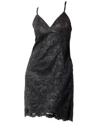 Maison Bogomil - Short Lace Dress On A Satin Base With A Triangular Neckline - Lyst