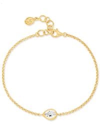 Dower & Hall - Topaz Pear Chain Bracelet - Lyst