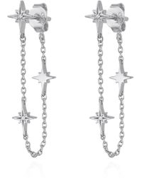 Luna Charles - Savannah Star Drop Chain Earrings - Lyst