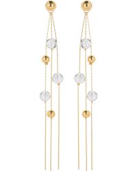 Classicharms - Frostlily Azeztulite Crystal & Bead Drop Earrings - Lyst