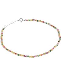 Zohreh - Multi Semi-Precious Stone Beaded Bracelet Sterling - Lyst