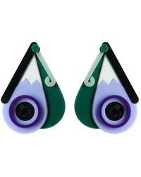 Gissa Bicalho - Handmade Acrylic Earring Short Butterfly - Lyst