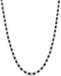SHYMI - Alternating Color Tennis Necklace - Lyst