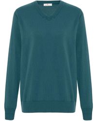 Peraluna - Mateo V-neck Pullover In Turquoise - Lyst