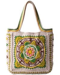 Ana Chic - Medallion Granny Square Handmade Crochet Tote Bag - Lyst
