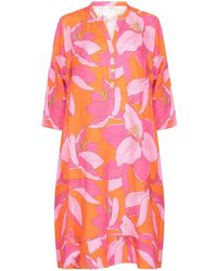 NoLoGo-chic - Fruit Flower Classic Tunic Dress Linen - Lyst