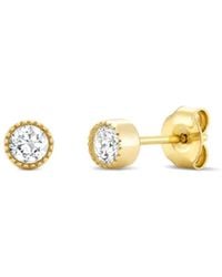 Dinny Hall - Solitaire Lab-Grown Diamond Stud Earrings - Lyst