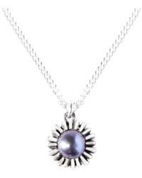 Lee Renee - Dahlia Bud Peacock Pearl Necklace – - Lyst