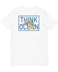 Anchor and Crew - Think Ocean Turtle Fluorescence Cotton Embroidered T-Shirt - Lyst
