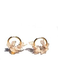 Nana Watanabe - Swell Wave-Inspired Embroidered Earrings - Lyst