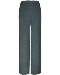 2KStyle - Numero Wool-Blend Wide-Leg Elasticated Pants - Lyst