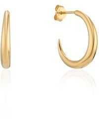 Auree - Alta Gold Vermeil Crescent Shaped Hoops - Lyst