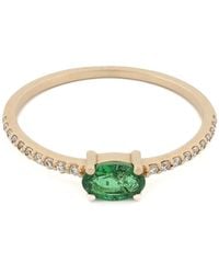Ebru Jewelry - Emerald Harmony Diamond Solid Ring - Lyst