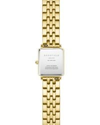 ROSEFIELD - Boxy Xs Ladies Toned Watch With Sunray Dial - Lyst