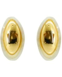 Gissa Bicalho - Neutrals Handmade Acrylic Earring Equinox Nacre - Lyst