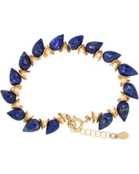 Lori Kaplan Design - Signature Lapis & Pearl Bracelet - Lyst