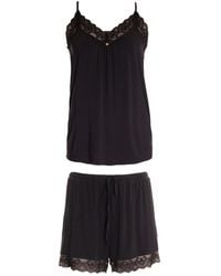 Pretty You London - Bamboo Lace Cami Short Pyjama Set - Lyst